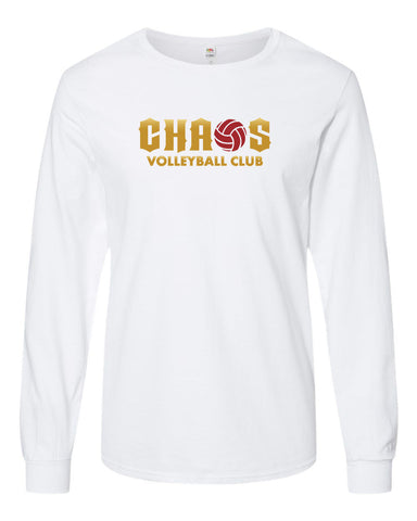 Chaos Long Sleeve Tshirt White