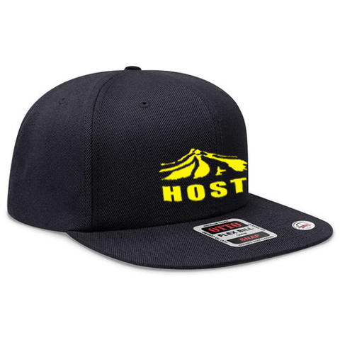 Flat Bill Snap Back Hat Host – Rise Screen & Sign